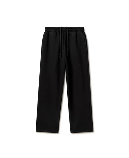 Black Straight Leg Sweats
